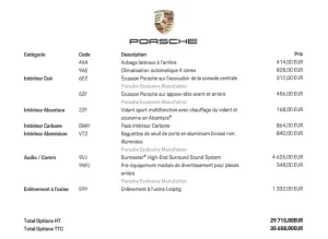 Porsche Cayenne Coupé Turbo S 680cv Francais TVA FULL